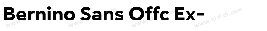 Bernino Sans Offc Ex字体转换